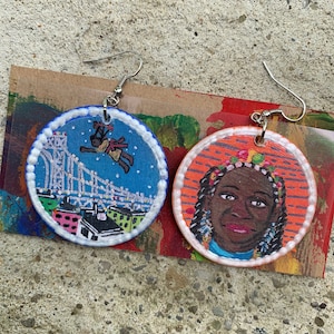 Black Artist Fan Earrings