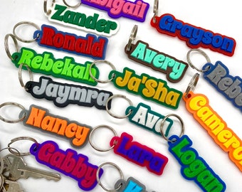 Name Keychain, Zipper Pull, Personalized & 3D Printed - Etsy Canada