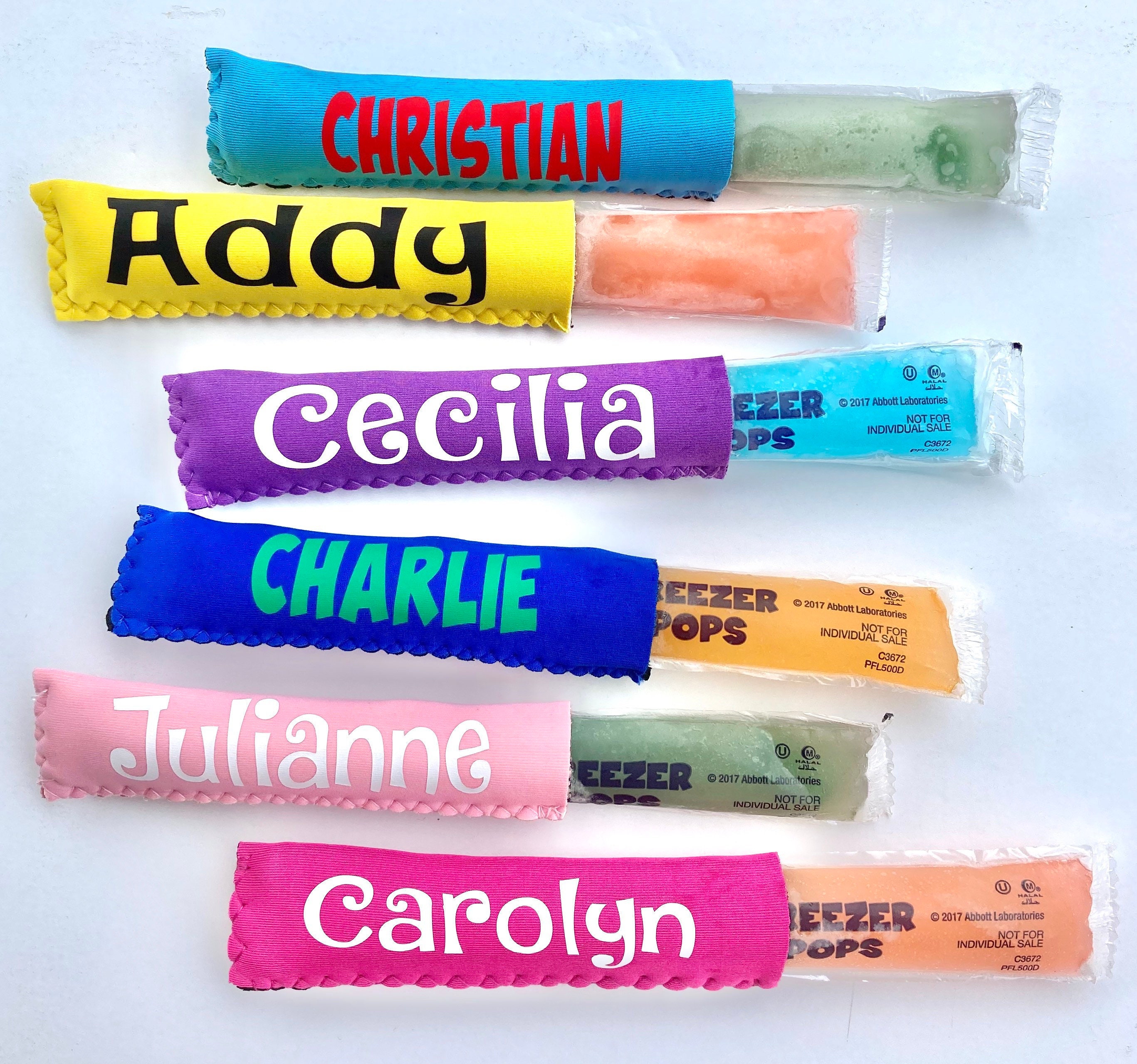 Personalized Popsicle Sleeve Holder *perfect for Gogurts, Freezie