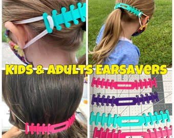 Ear Savers for masks 3D Printed adjustable in adult or child size