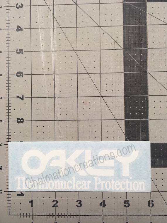 oakley thermonuclear protection sticker