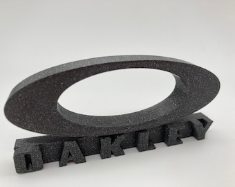 Custom 3D Printed Oakley display logo plaque