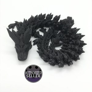 3D Printed Articulated Crystal Dragon Flexi Fidget Toy from Tik Tok