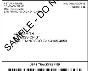 extra shipping label