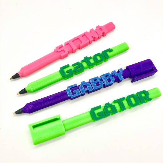 Custom Name & Initial (Girly) Acrylic Pen Holder (Personalized)