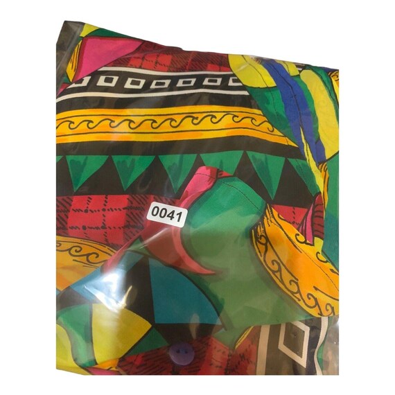 Spencer Jeremy Bright Colors Button Down Silk Sho… - image 6