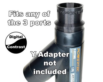 Festool 27mm & 36mm to POWERTEC 2.5" flex hose Y-Adapter