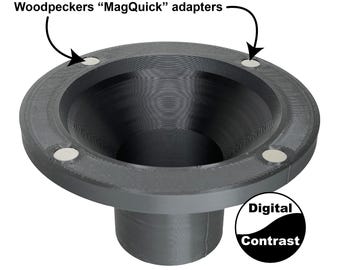 Hose adapter to Woodpeckers "MagQuick" metal ring adapter