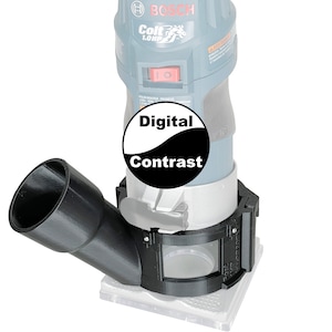Adaptador de manguera Bosch PR20EVS, Colt 1HP, elija entre varios tamaños, 1,25&quot;, 1-7/8&quot;, 2,25&quot;, 2,5&quot; Flex, Festool, DeWalt, 35 mm