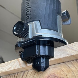 Compatible avec la base fixe de la défonceuse Makita RT07, protection anti-poussière pour bord de défonceuse, rotation libre, impression 3D