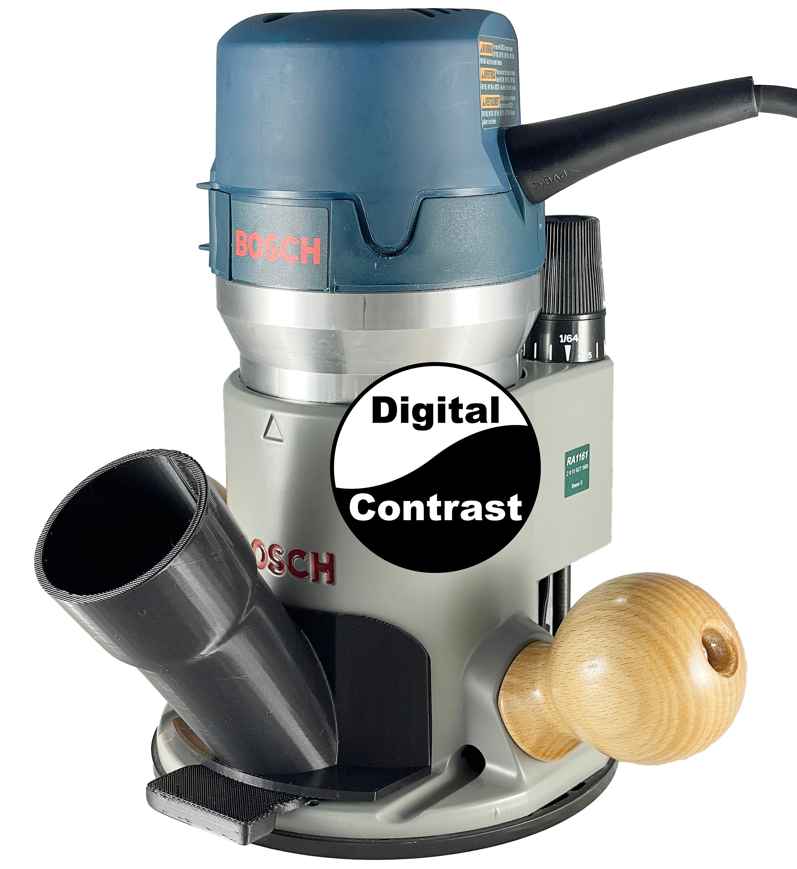 Bosch 1617 Fixed Base Router to Hose Adapter, Multiple Sizes to Choose ...