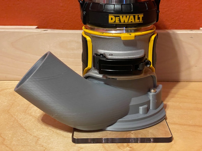 Dewalt DCW600 & DWP611 Trim Router Dust Cover Hose Adapter Etsy