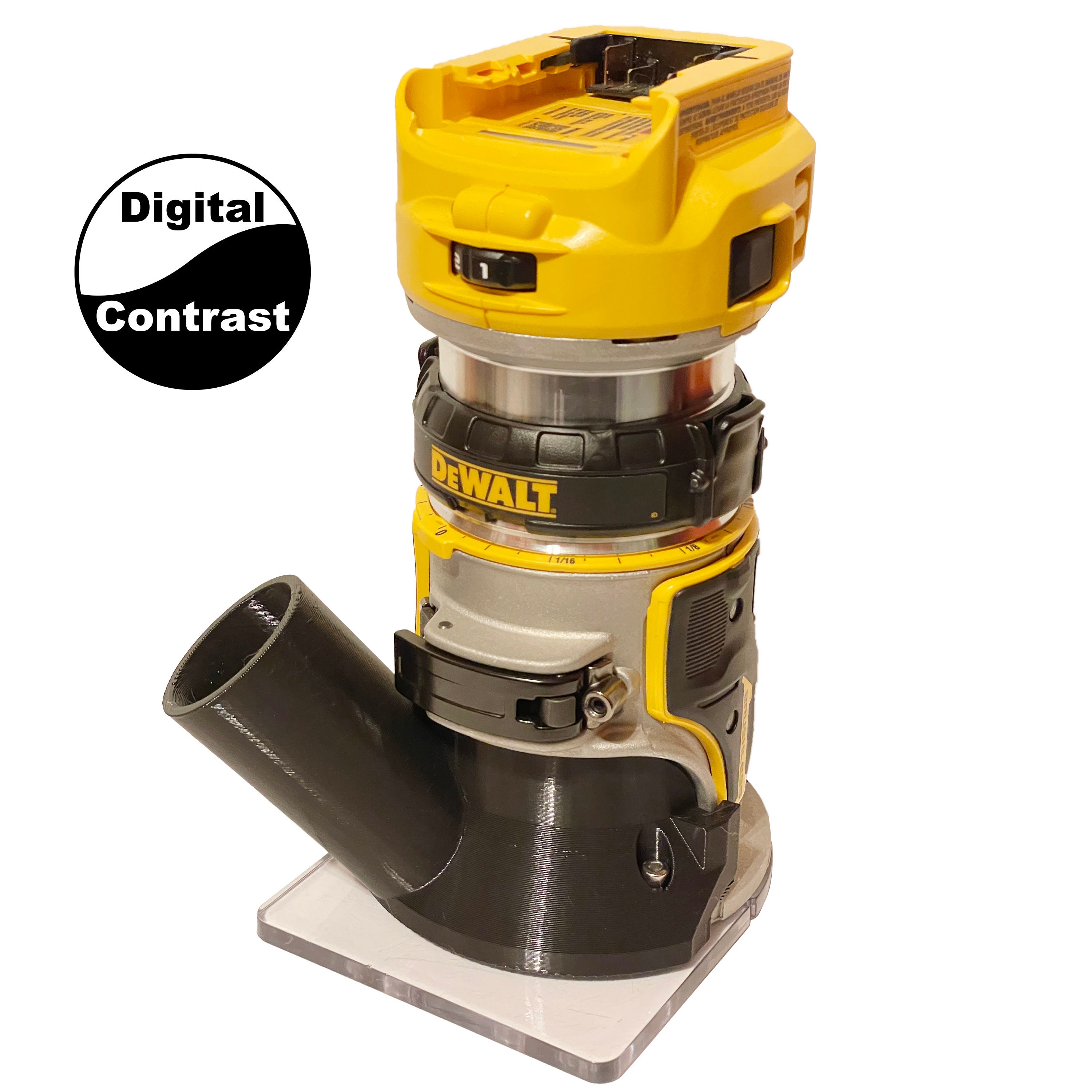 Dewalt DCW600 DWP611 Trim Router Dust Cover Hose Adapter Choose