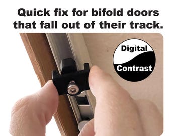 Bifold Door Fixer, Prevent Door from Sagging Out of its Track, Made in The USA