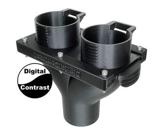 Y-adapter with blast gate, choose your size combo, can fit 2.5" wet/dry shop vac, flex hose, Ridgid, DeWalt, 3D printed