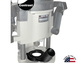 Hose adapter for Porter Cable 7539 Plunge Base router, 3D printed