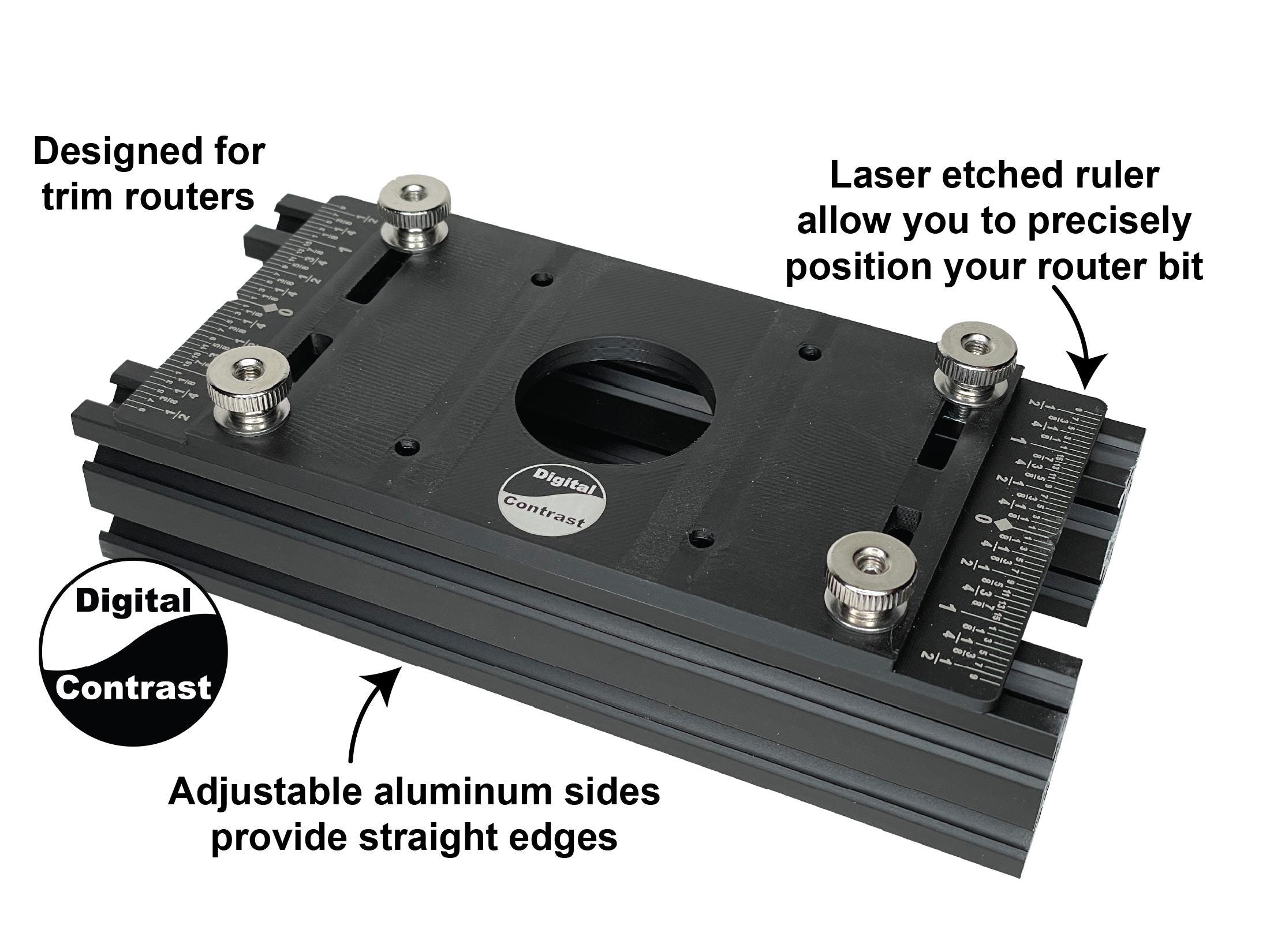 Edge Routing Attachment. Lets You Rotate Your Trim Router to Cut Down ...