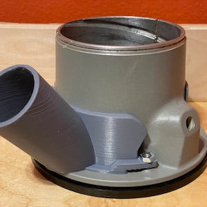 Hose adapter, various sizes available, fit Porter Cable 1001 Fixed Base Router, 3D printed