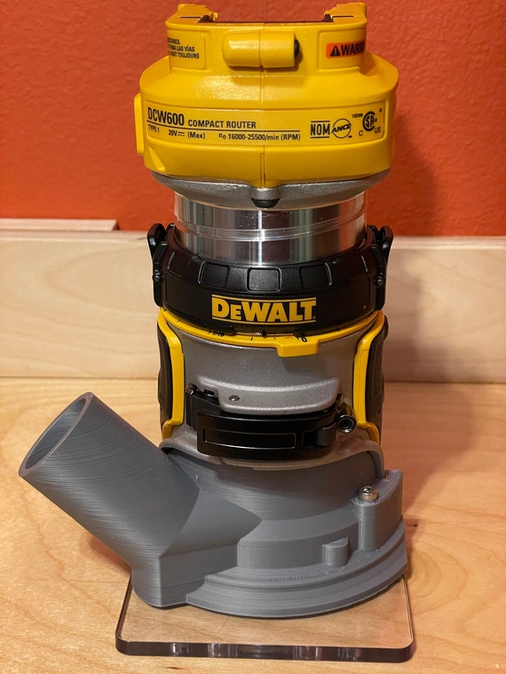 Dewalt DCW600 & DWP611 Trim Router Dust Cover Hose Adapter Etsy