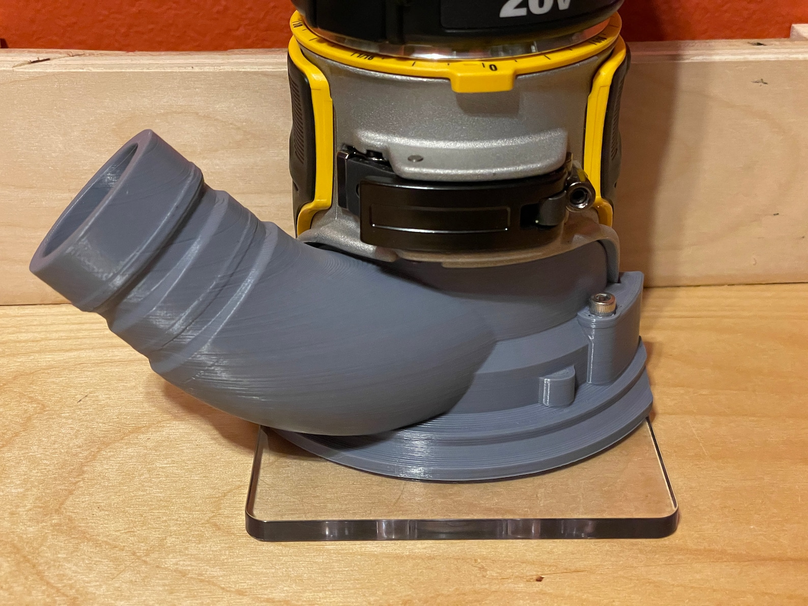 Dewalt DCW600 & DWP611 Trim Router Dust Cover Hose Adapter Etsy