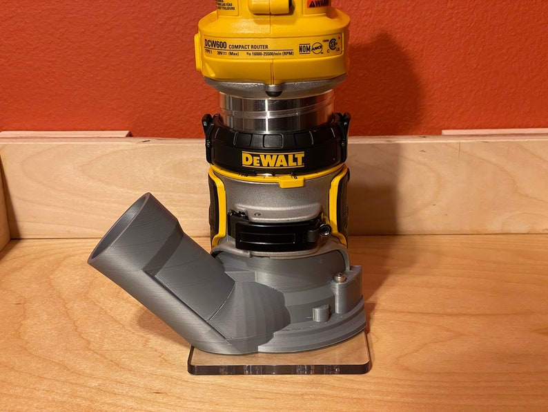 Dewalt DCW600 & DWP611 Trim Router Dust Cover Hose Adapter Etsy