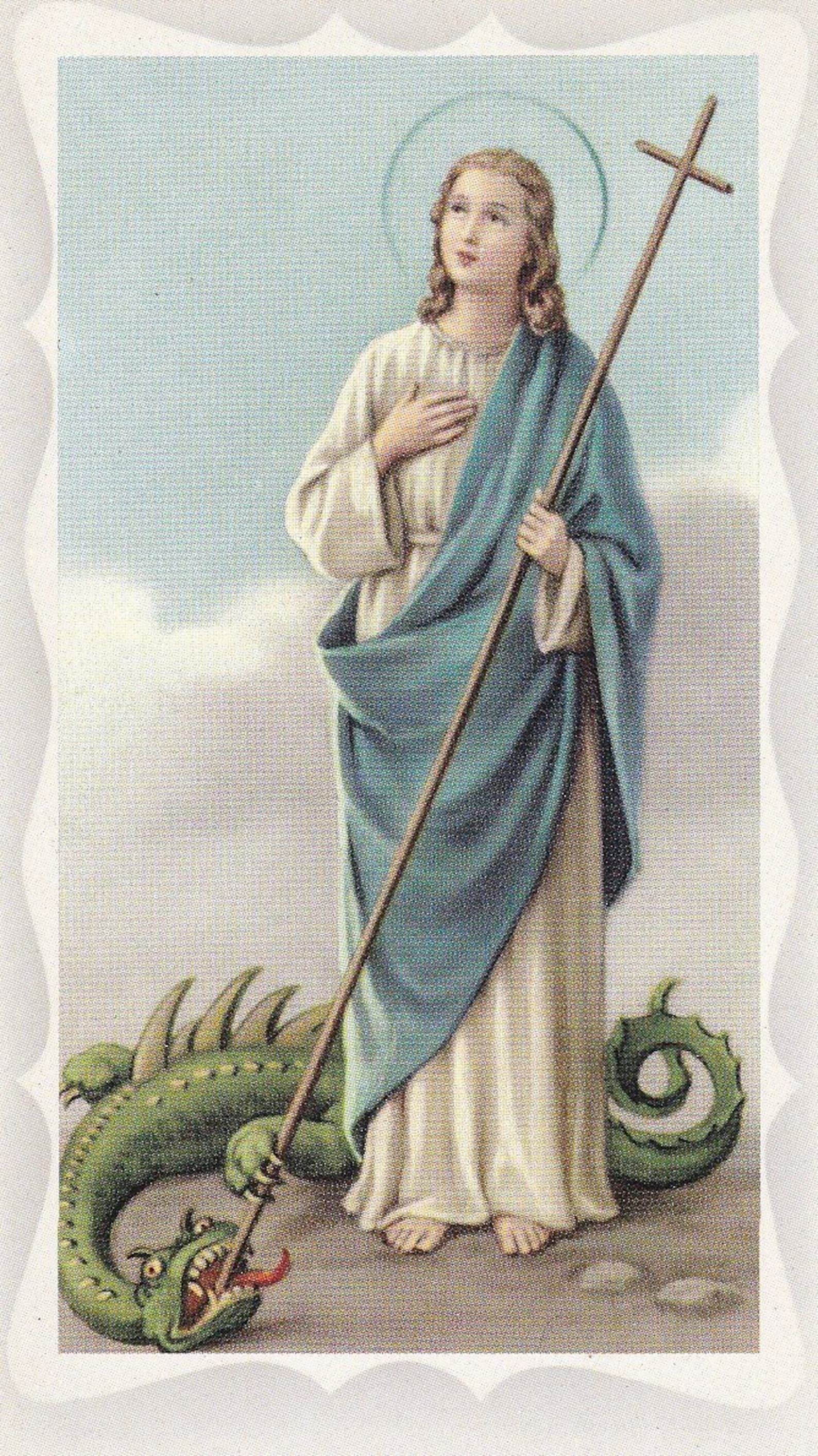 St. Martha Holy Prayer Card one prayer card Printed in Italy.