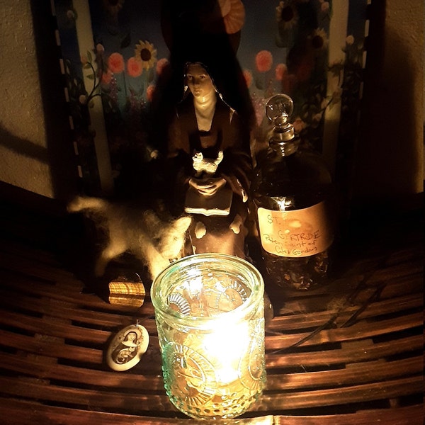 St. Gertrude - Patron Saint of Cats and Gardners Oil