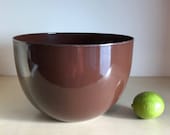 Vintage Arabia Finel Brown Enamel Bowl Nordic Design Finland Wartsila Finnish Kaj Franck