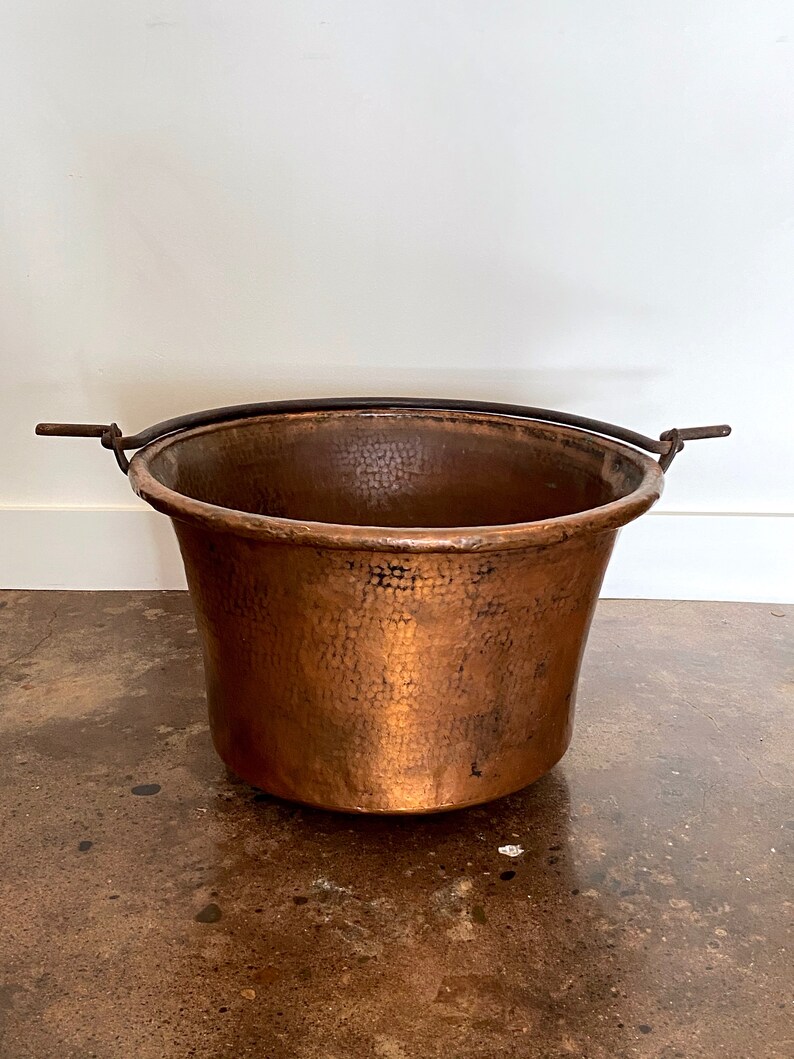 Extra Large Antique French Copper Cauldron or Pot Hand Etsy