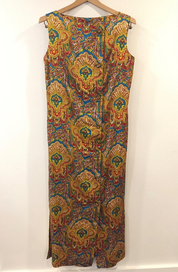 Spectacular Vintage Silk Sleeveless Column Sheath… - image 3