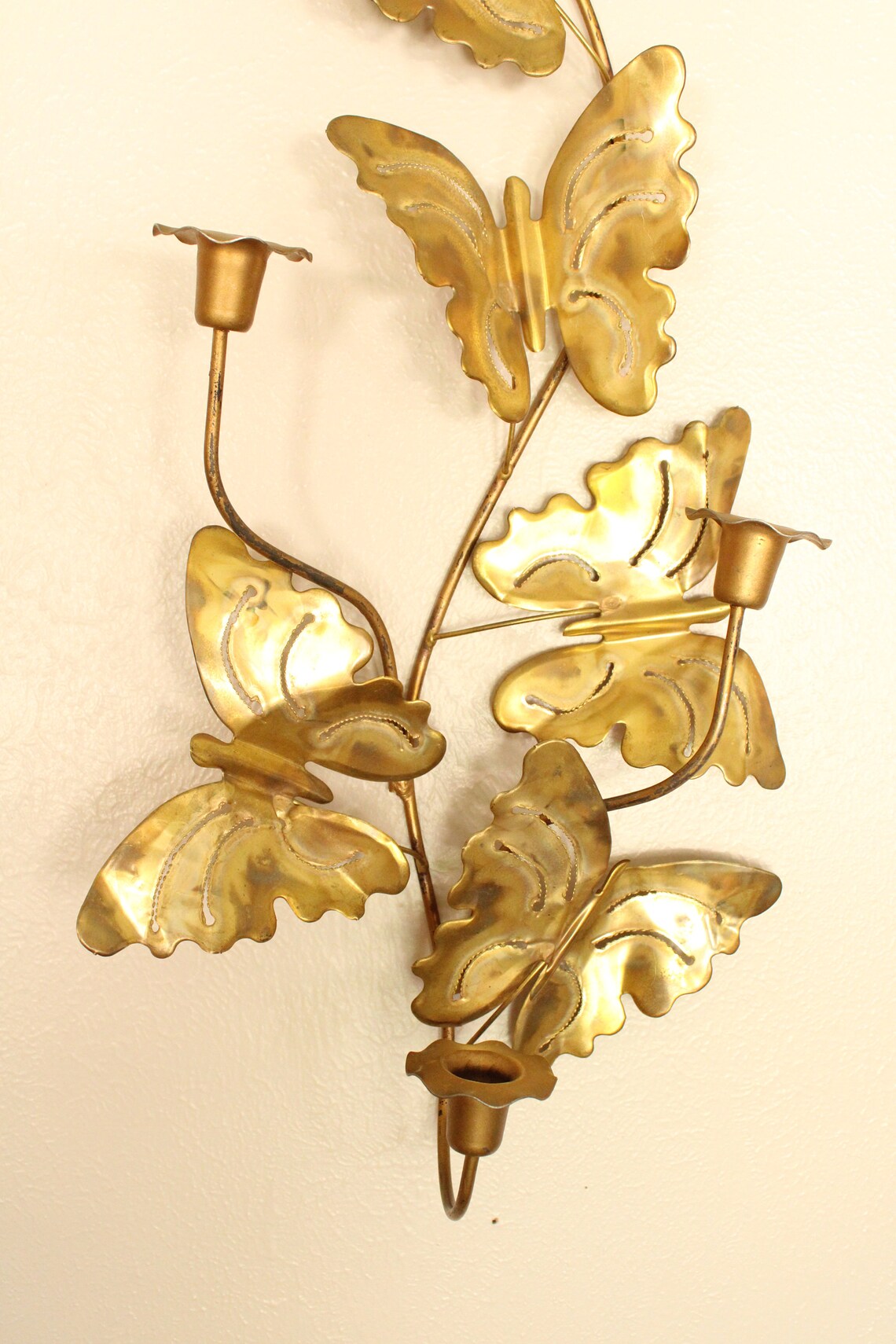 Vintage Metal Butterfly Wall Decor | Retro Butterfly Sculpture ...