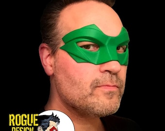 Máscara de disfraz de guardián - Máscara de ojos navideña Cosplay de superhéroe Comic Con Green Lantern