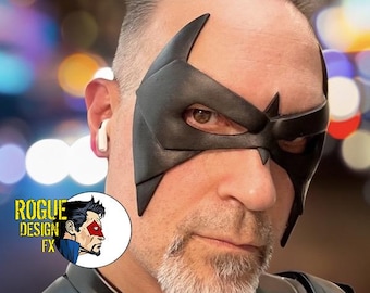 Máscara de disfraz de Bloodhaven - Máscara de ojos Superhéroe Cosplay Comic Con Nightwing Robin