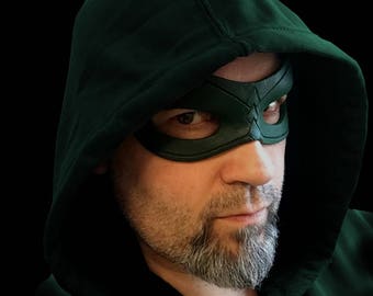 Máscara de ojos para disfraz de carcaj, Flecha Verde, Cosplay