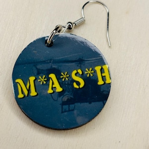 M*A*S*H Inspired Earrings / Alan Alda Hawkeye Pierce Radar Frank Burns Margaret Trapper Kilinger