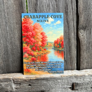 MASH Inspired Hawkeye&#39;s Crabapple Cove – 4x6 Inch Retro Military Comedy Decor Hawkeye Pierce