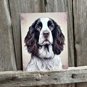 English Springer Spaniel Metal Sign: Dog Memorial Decor
