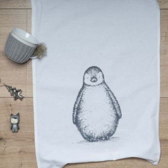 Geschirrtuch PINGUIN Trockentuch weiß 50x70cm 100% Baumwolle GESCHIRRTÜCHER 17;30 Hamburg Mitbringsel Küche