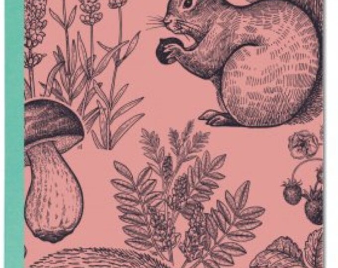 5 x Klappkarte WALDTIERE Igel Eichhörnchen Hase TIERE Wald Waldorf EINLADUNG Karte Umschlag