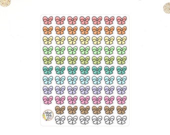 Rainbow Bows Spring Deco Planner Stickers