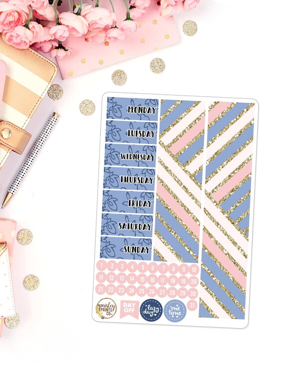 Dreams to Plans 4 Page Mini Weekly Planner Sticker Kit \u2013 Vertical ...