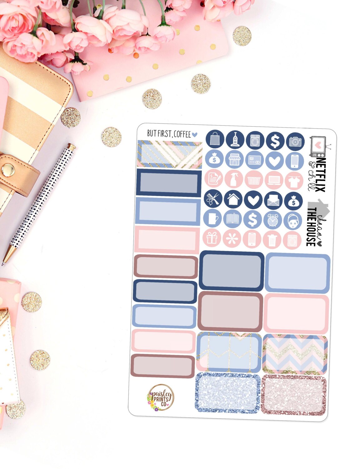 Dreams to Plans 4 Page Mini Weekly Planner Sticker Kit \u2013 Vertical ...