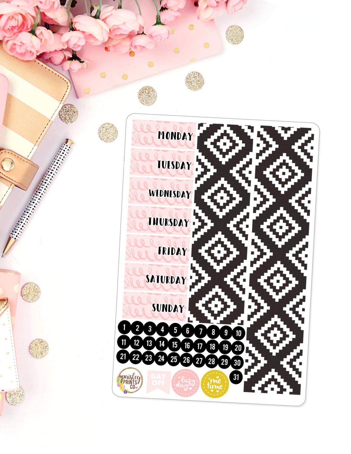 Dreams to Plans 4 Page Mini Weekly Planner Sticker Kit \u2013 Vertical ...