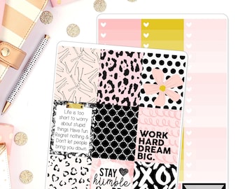 Big Dreams VertikalEr Wochenplaner Aufkleber Wochenplaner Kit