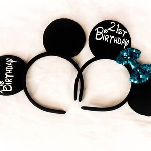 Adorable  Personalized Mickey/Minnie ears