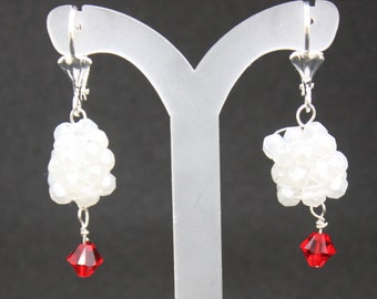 earrings, Swarovski crystals, drop earrings, dangle earrings, beaded earrings, crystal earrings,