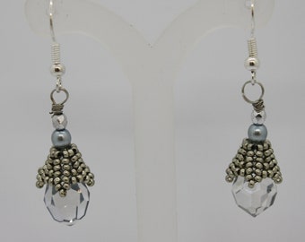 earrings, crystal earrings, beaded earrings, drop earrings, dangle earrings, pearl earrings,