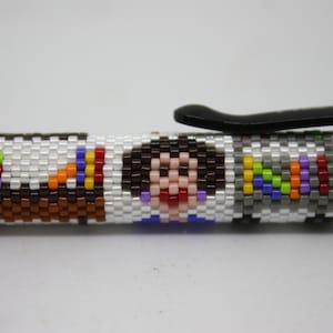 pens, bead covered pens, beaded pens, librarians, books, libraries,