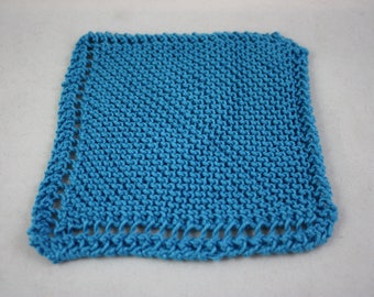 dishcloths, cotton dishcloths, hand knit dishcloths, knit dishcloths, washcloths, hand knit washcloths, knit washcloths, blue dishcloths