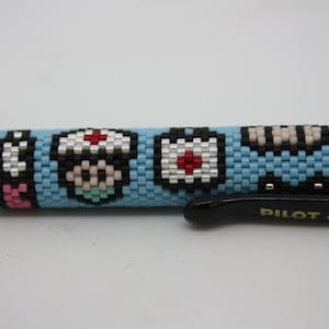 pens, bead covered pens, beaded pens, nurses, health care workers, essential workers, medical workers,